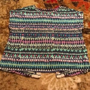 Arizona Sz6 Aztec crochet back blouse